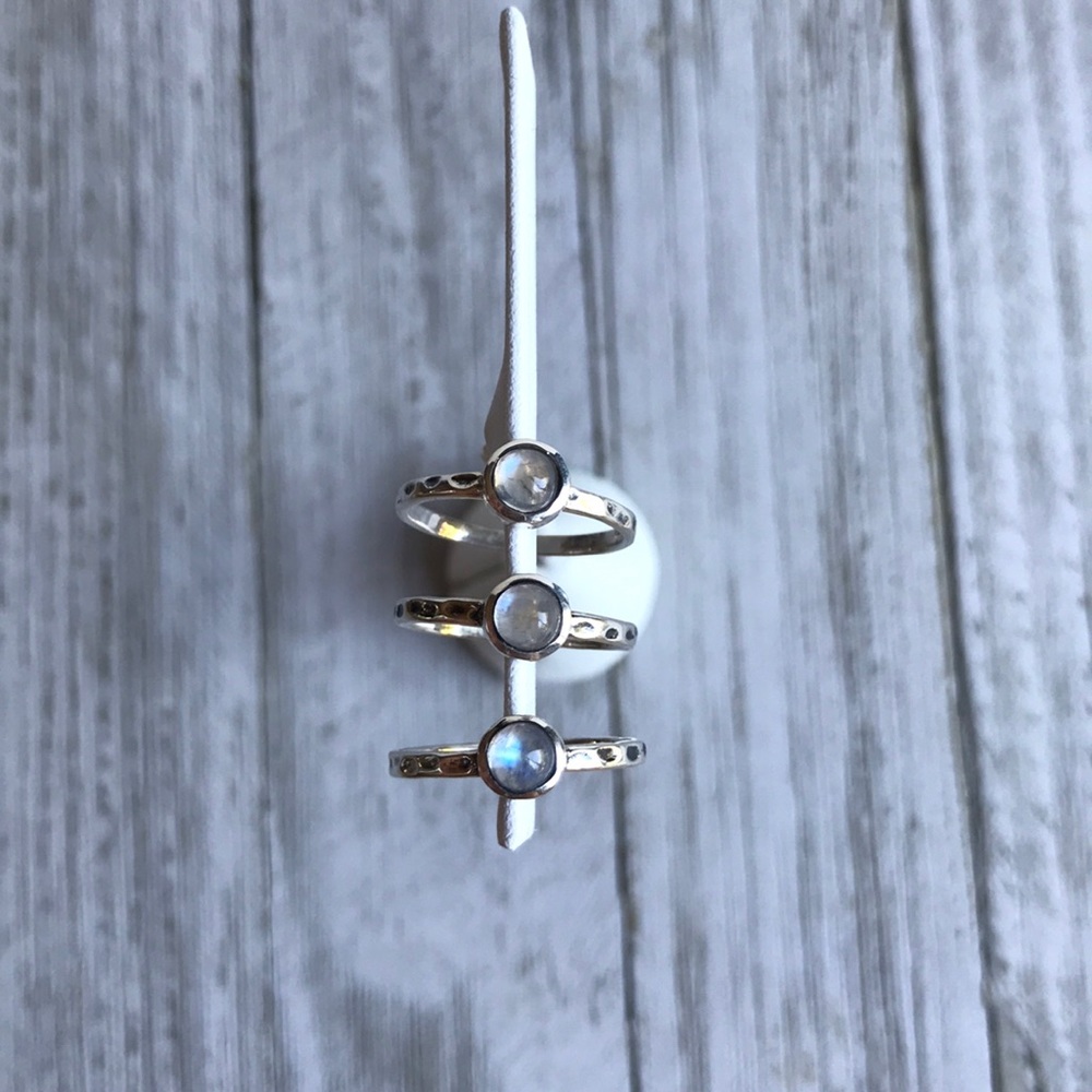LAST ONE Moonstone & Sterling Silver Ring NEW - Picture 4 of 8